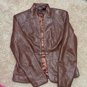 Vintage Brown Leather Jacket